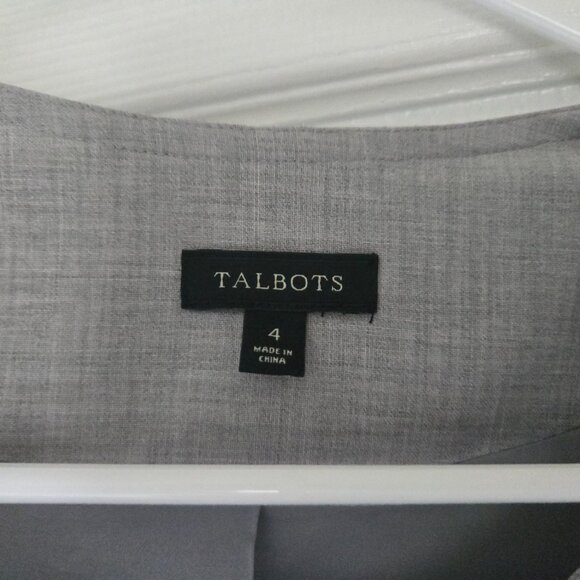 Talbots gray linen blazer - Picture 4 of 9